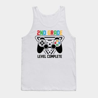 2nd Grade Level Complete Gamer Boys Graduation Gifts Tank Top